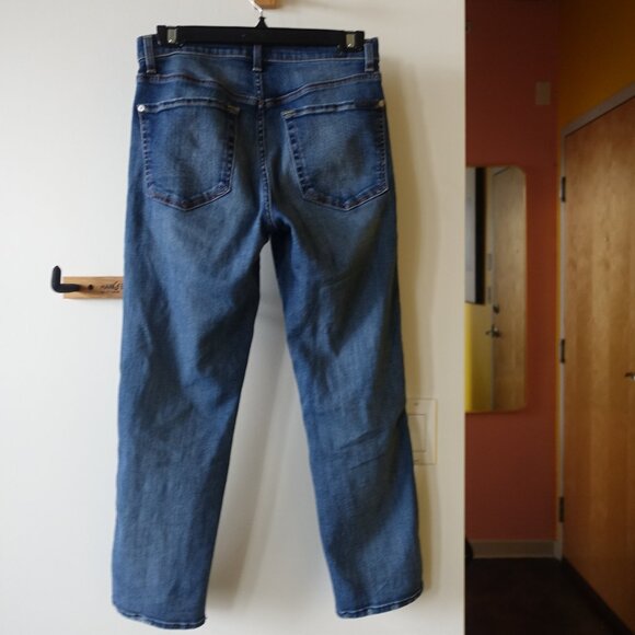 7 for all Mankind High Waist Cropped Straight Jeans 28 - Picture 9 of 16